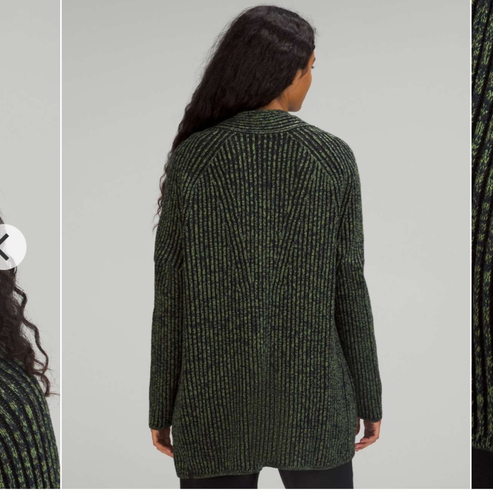 Lululemon • Cotton-Cashmere Blend Sweater Wrap •
Size 10 - Picture 2 of 7